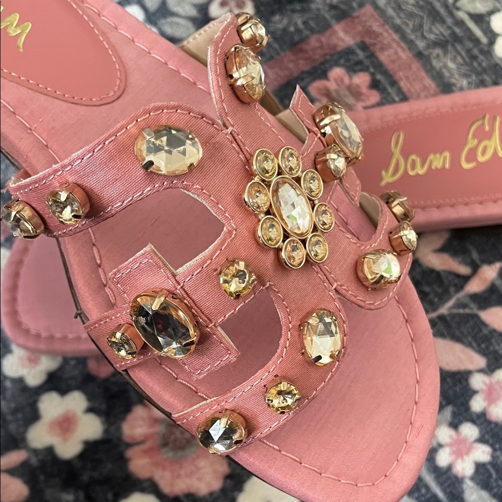 Sam Edelman Pink Gemstone Women's Sandals